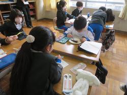 3年生研究授業（食育）の様子