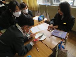 3年生研究授業（食育）の様子