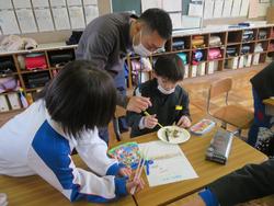 3年生研究授業（食育）の様子