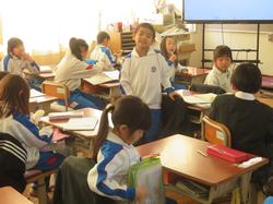 1年生国語の授業