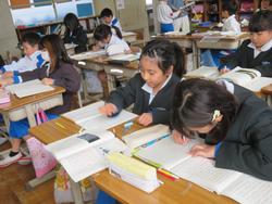 2年生国語の授業