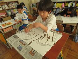 1年生図工の授業