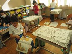 1年生図工の授業