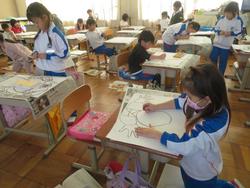 1年生図工の授業