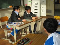 朝の読書の様子