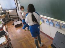 1年生掃除の様子