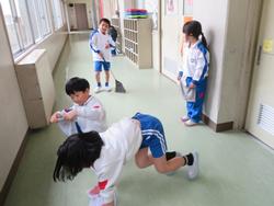 1年生掃除の様子