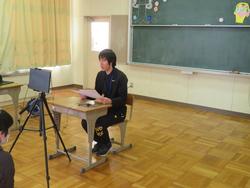 全校朝会の様子