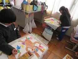 1年生図工の授業