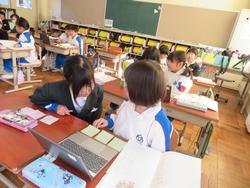 1年生国語の授業