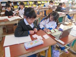 1年生国語の授業