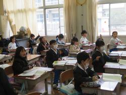 1年生国語の授業