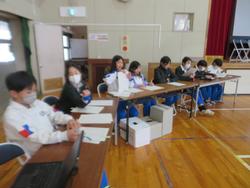 児童会役員選挙の様子