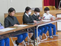 児童会役員選挙の様子