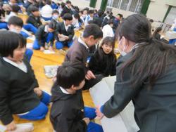 児童会役員選挙の様子