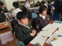 1年生国語の授業