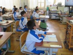 神和認定こども園の園児授業見学