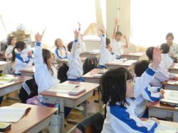 神和認定こども園の園児授業見学