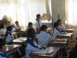 神和認定こども園の園児授業見学