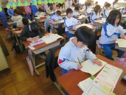 神和認定こども園の園児授業見学