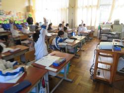 神和認定こども園の園児授業見学
