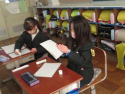 1年生国語の授業