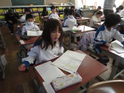 1年生国語の授業