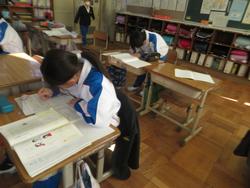 3年生国語の授業
