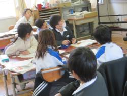 1年生国語の授業
