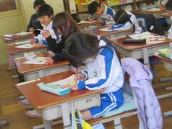 1年生国語の授業