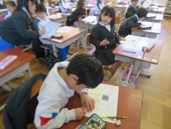 1年生国語の授業