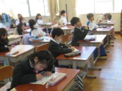 1年生国語の授業