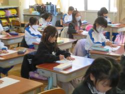 1年生国語の授業