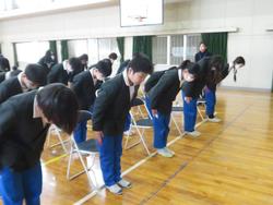 6年生卒業式の練習