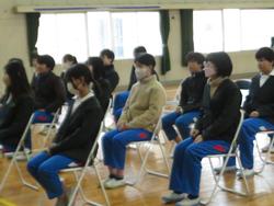 6年生卒業式の練習