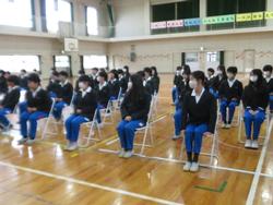 6年生卒業式の練習