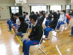 6年生卒業式の練習