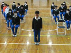 6年生卒業式の練習