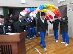 6年生を送る会の様子