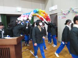 6年生を送る会の様子