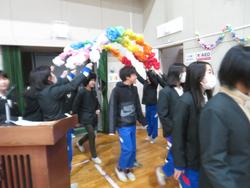 6年生を送る会の様子