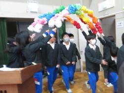 6年生を送る会の様子