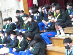 6年生を送る会の様子