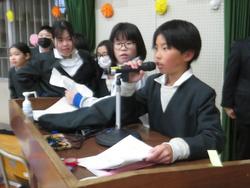 6年生を送る会の様子