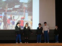 6年生を送る会の様子
