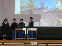 6年生を送る会の様子