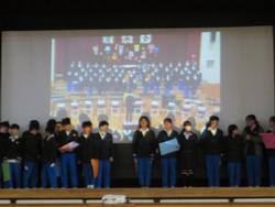 6年生を送る会の様子