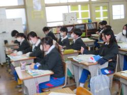 6年生家庭科の授業