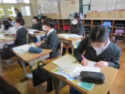 6年生家庭科の授業