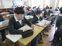 6年生家庭科の授業